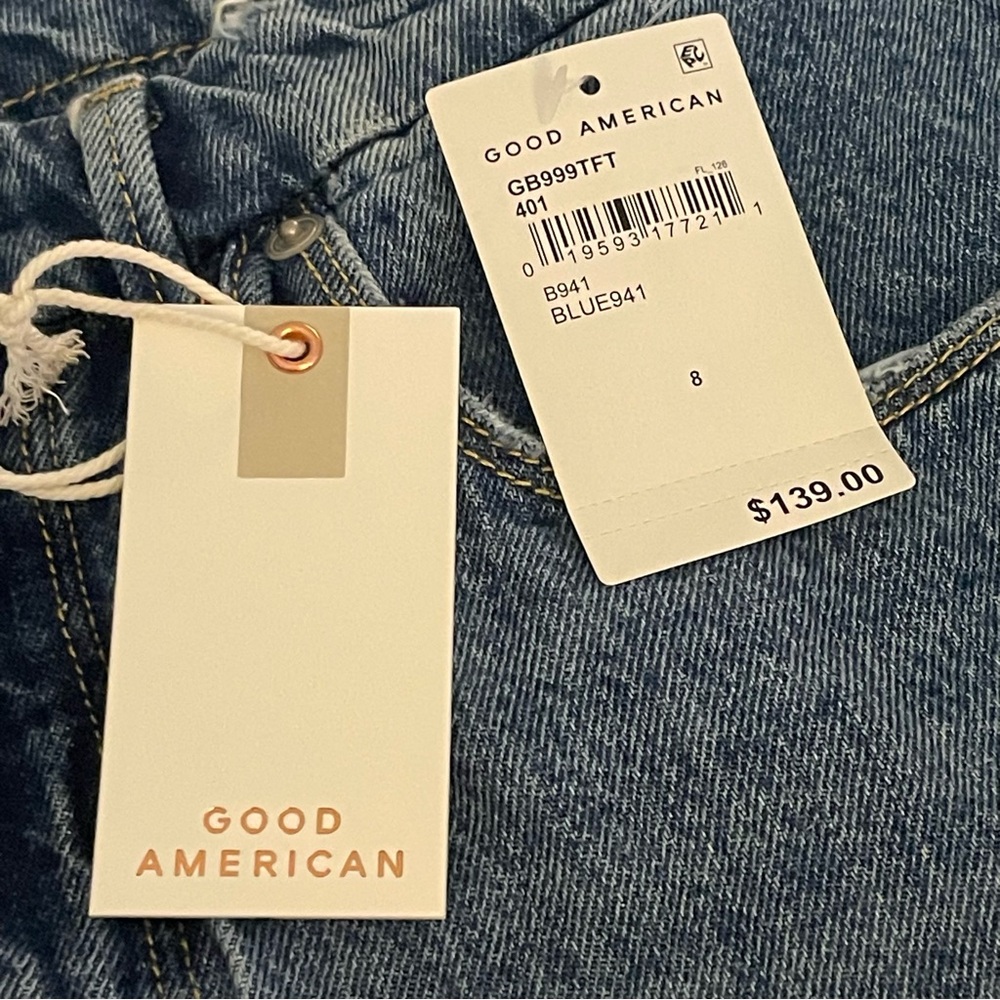 NWT! Good American Women’s Good Boy Boyfriend Straight Leg Jeans - Size 8/29 - Picture 13 of 13